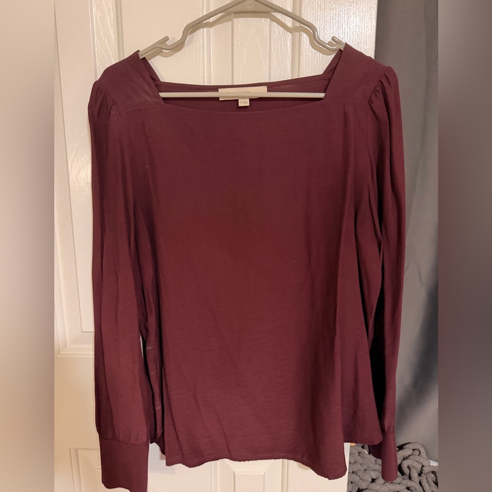 Elegant Purple Women's Blouse